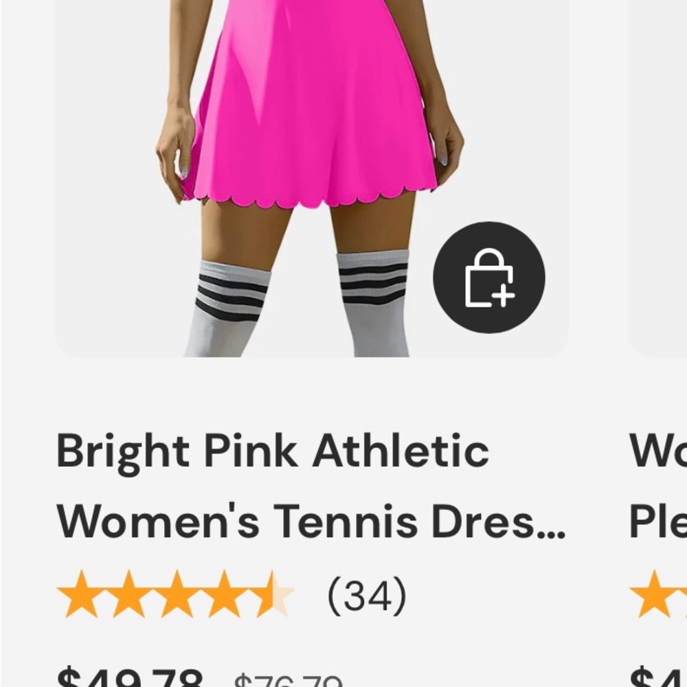 NWT Pink Tennis Dress